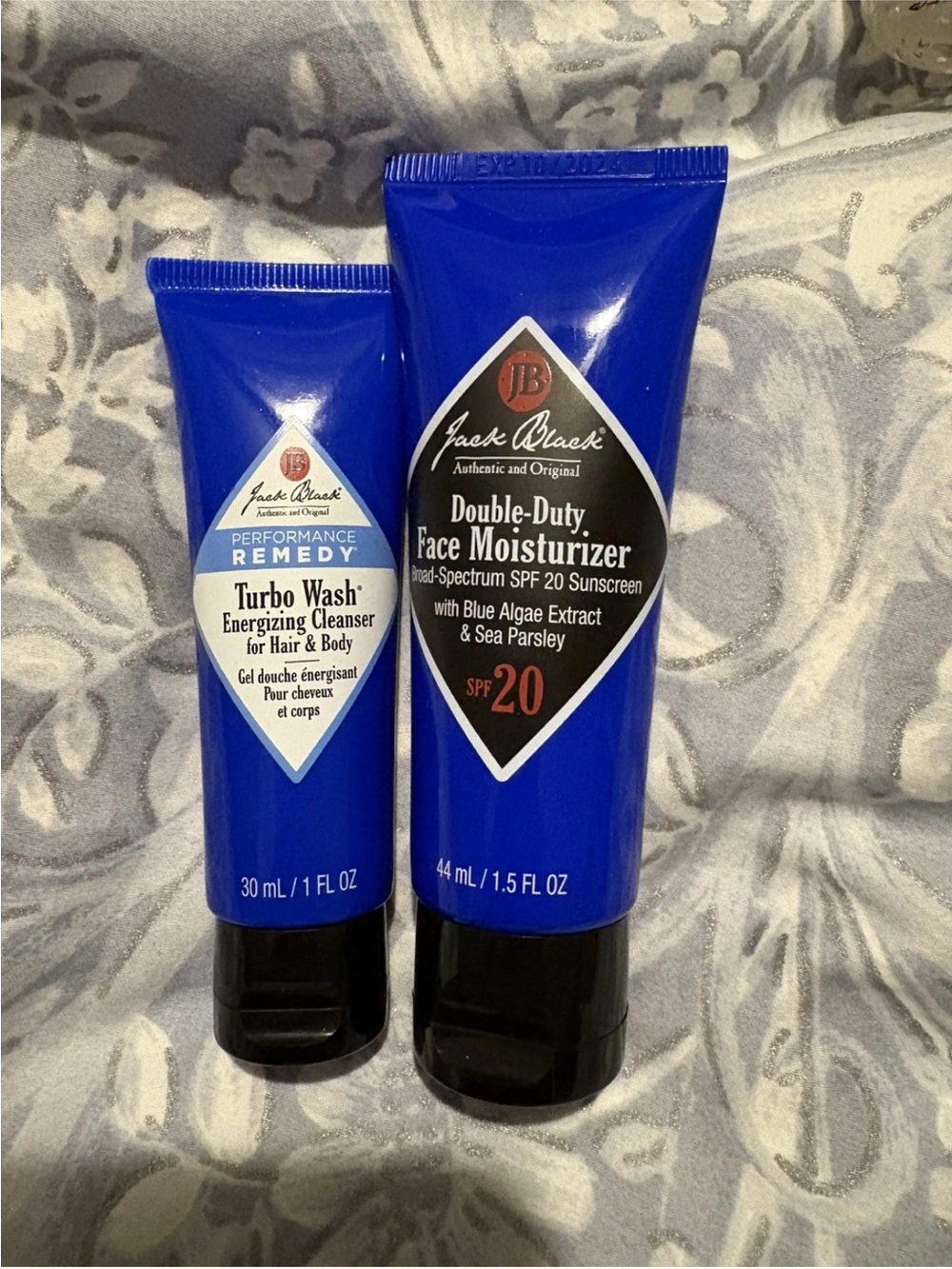 Jack Black Double-Duty Face Moisturizer & Turbo Wash Set, moisturizer exp Oct/24